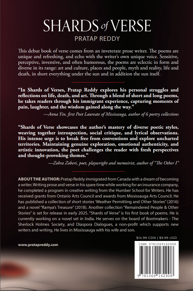 Shards of Verse Back Cover